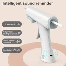 2600mAh Wireless Hot Melt Glue Gun, Rechargeable Lithium Battery Powered For DIY, School, Home Repair
