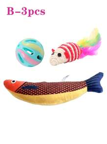 Basic Cat Toys For Raising Cats, Including Bell Balls, Bite Sticks, Sisal Toys, Bell Ringing Toys, Interactive Cat Toys, Cat And Mouse Toys, Pet Toys, Pet Supplies, Birthday Gifts, Halloween And Christmas Gift Sets. The Colors Of The Items May Vary, And The Styles Are Shown In The Picture