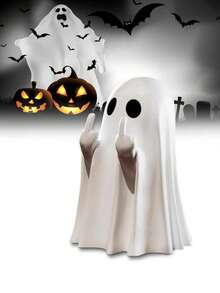 Süße Geister Halloween Deko, kreative gruselige Geister Figur geeignet für Zuhause, Büro, Party, aus Kunststoff, passend als Geburtstagsgeschenk, Halloween Dekoration