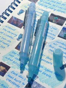 12 Colors Fluorescent Highlighter Pen Set, Fragrant Glitter Pens, Eye-Friendly Marker Pens For Highlighting & Underlining