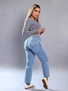 ZYANYA Women Jeans - Blue - View 3