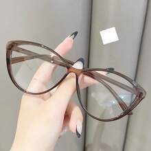 1副女士玳瑁色时尚百搭眼镜，适合日常生活透明眼镜配件女士眼镜配件
