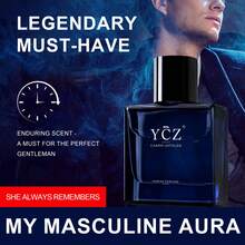 YCZ YCZ Midnight Navy Men's Perfume, Long-Lasting Essence Spray, Men's Edition. 1.7 Oz (50 Ml). Long-Lasting Essence Spray, Men's Edition. Top Notes: Pink Pepper, Grapefruit, Bergamot. Middle Notes: Jasmine, Ginger. Base Notes: Incense, Cedar, Musk. This Makes It An Ideal Gift For Men-A Collectible-Grade Perfume Suitable For Family Use, Helping You Enjoy A Peaceful Night's Sleep. - Màu xanh lam - Xem 4