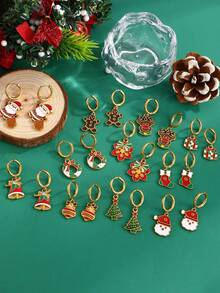 1件优雅复古奢华蓝色布艺花朵耳环,时尚珠宝,女士礼物,适合情人节、约会、宴会、通勤、派对、生日、节日等场合(由于拍摄时的光线和角度,实际产品颜色可能与图片略有不同) - 耳環 - 查看 16