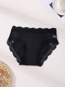 5 Stücke Damen Sexy Spitze Höschen - Eisseide Unterhosen mit niedriger Taille, nahtlos, weich & atmungsaktiv für Yoga, Training & Alltag