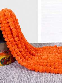 5英尺长的仿真万寿菊可用于宗教仪式、婚礼、活动装饰、家居装饰、房间装饰、墙面装饰、生日和毕业礼物等。 - 亮橙色 - 查看 7