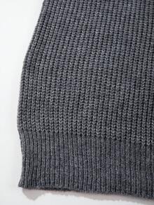 秋冬新款针织休闲宽松套头毛衣，简约风格，串珠纹理，通勤商务休闲领拉链长袖超大码男女通用针织衫