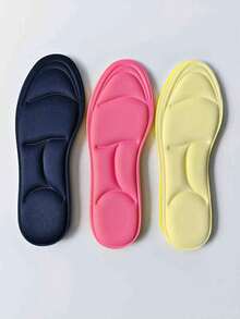 1 双超舒适 5D 鞋垫 - 可调节、耐磨、透气记忆海绵，专为女性跑步和运动设计 - 减震、足弓支撑、防臭、吸湿排汗，适合闺蜜节、小狗、嘉年华