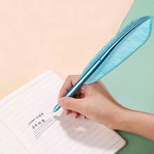 1/5/10/20 Pcs Customizable Neutral Pens, Feather Shaped, Refillable, Personalized Gifts For Students, Teachers, Friends, Coworkers, Suitable For Teacher's Day, Mother's Day, Christmas, New Year, Wedding, Graduation, School Supplies - Multicolor - View 6