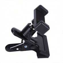 360° Rotatable Guitar Headstock Clamp Adjustable Angle Phone Holder, Multi-Functional Phone Stand Clip For Home Music Recording Guitar, Live Streaming Tripod Desk Music Stand Accessory - Black - View 14