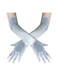 D EXCEED 1/3 Pairs Of Women's Long Gloves - Elegant Accessory - Perfect For Bridal Looks, Art Deco Themed Weddings, Vintage Tea Parties, Garden Soirees, Classic Formal Dinners And Opera Performances​ - Multicolor - View 23