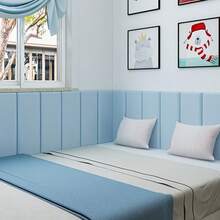 5/10pcs Soft Cushion Headboard, Wall-Mounted And Peel-Off Ready-To-Attach Headboard, Background Wall Decorative Board, Soundproof DIY Wall Board, Modern Bedroom Design Wall Board,3D Wall Board