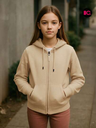  Little Big City Sudadera De Niña con Capucha en Colores Varios, Estilo Casual Deportivo