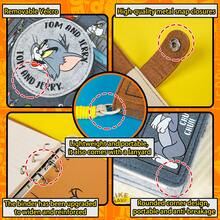 TOM AND JERRY. 1 件汤姆和杰瑞粘性毡笔记本，汤姆猫、杰瑞老鼠、斯派克狗经典儿童动画人物封面笔记本，卡通和工艺品新奇小册子圣诞礼物，适合粉丝、家人、朋友、办公室成人、学生返校[官方*] - 彩色 - 查看 9