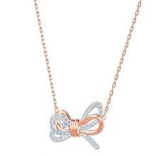 Swarovski SWAROVSKI LIFELONG BOW Romantic Bow Necklace, Collarbones Chain Necklace, Gift For Girlfriend, Christmas Gift, Valentine's Day Gift, Qixi Festival Gift, Birthday Gift