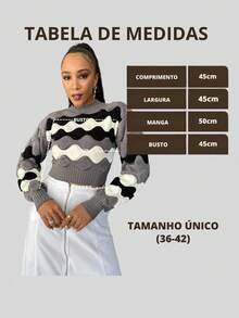 Striped Cropped Top Knitted Modal Office Daily Home Travel - 灰色與黑色 - 查看 4
