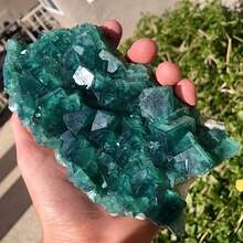 1 件天然萤石矿物标本饰品 - 萤石晶体原石矿物标本、矿物收藏品、创意家居装饰、独特节日礼物 - 螢石 - 查看 4