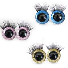 16pcs 14mm 3d Sparkling Safety Eyeballs, Diy Eyes For Crochet, With Bowl Washers, Moon Crochet Amigurumi Eyeballs, For Crochet Animal Craft Eyeballs, Plush Crochet Eyeballs For Craft Halloween Decorations - Multicolor - View 30