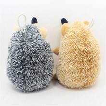 Soft Plush Hedgehog Dog Toys Bite Resistant Cute Design Pet Interactive Chew Squeaky Sound Toy - Multicolor - View 9
