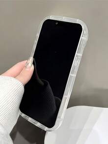 1个3D蝴蝶结透明极简手机壳，兼容 14/A15/A16/A52/A53/A54/A55/A34/A35/A05S/A24/A25/S20FE/S21/S22/S23/S24/S24Ultra/S24FE/S24Plus/S25/S25Ultra，国际版，非国内版 - 無色 - 查看 3