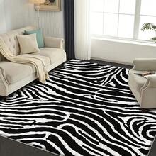 Thảm trải sàn chống trượt sang trọng nặng 850g - Thiết kế họa tiết ngựa vằn, có thể giặt bằng máy, phù hợp cho phòng khách, phòng ngủ, văn phòng - Nhiều kích cỡ có sẵn | Thảm họa tiết ngựa vằn có thể giặt bằng máy | Thảm trải sàn văn phòng Trang trí lối vào phòng tắm Trang trí nhà bếp - Nhiều màu - Xem 5