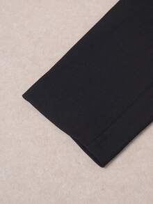 Áo khoác Blazer cổ điển màu tương phản cỡ lớn, phù hợp mặc đi làm, đi chơi, mặc hàng ngày - màu đen - Xem 6