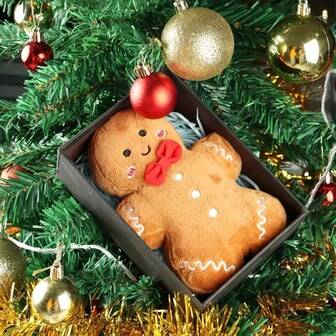 [Cute Gingerbread] Christmas Soft Gingerbread Plush | Lightweight Holiday Decoration & Gift For Xmas Tree, Cookie Party Decorations - Cute Gingerbread For Man Doll, Gingerbread Decorations For Christmas, Festive Home Accent