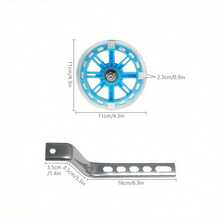 Shoze Bicycle Stabilisers Training Cycle Wheel - Blue - View 4