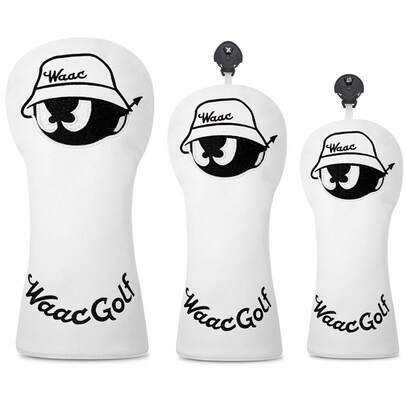 1 stuk speelse witte golfputterhoes met Peter Pan-design - Beschermend modeaccessoire voor jonge golfliefhebbers en stijlvolle spelers
