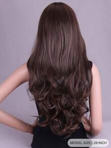 شعر مستعار أمواج سوداء مجعدة، 28 بوصة، مناسب للتنقل اليومي وتصفيف الشعر في الحفلات.