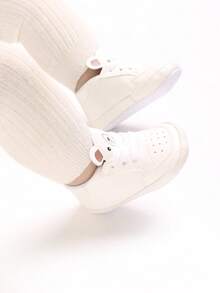 0-1岁婴儿鞋，可爱时尚系带运动鞋，软底舒适幼儿鞋，0-1岁 - 白色 - 查看 8