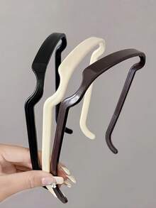 1 pieza/3 piezas Diadema elegante minimalista para mujer, diadema de gafas de moda simple, tocado elegante de diseño exclusivo para mujer, accesorio de cabello versátil adecuado para uso diario, viajes, fiestas, vacaciones, banda para el cabello, aro para el cabello, diadema para mujer, accesorios de cabeza para atuendos de otoño - Multicolor - Ver 10