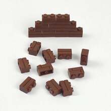 1 Bag Small Particles Thick Wall Bricks 1x2 2+1 1x4 Dots Bulk Accessories Doors Windows DIY Building Blocks Educational Toy For Kids