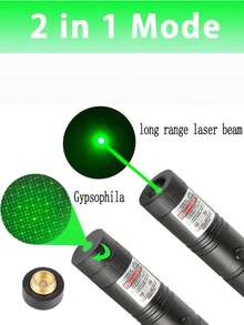 1 件 303 激光笔，LED 可充电激光手电筒，远距离激光笔，家居装饰，夜间活动和户外活动，露营的实用工具，可用作教学工具和节日礼物