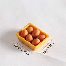 7 件圣诞礼物微型装饰娃娃屋配件 OB11 娃娃屋玩具套装摄影微型食物道具、生日礼物玩具、苔藓微景观、多肉植物场景、娃娃屋用品、海洋瓶、星瓶 DIY 材料、鸡蛋托盘 - 彩色 - 查看 3