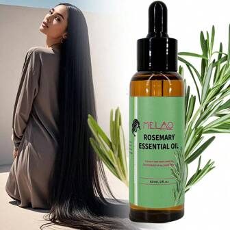  MELAO Organics Rosemary Hair Oil, Split Ends & Dry Scalp Massage- Hair Essential Oils For Smoothing, Moisturizing, Healthier Hair