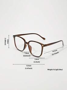 3 件装铆钉方形和圆形框架眼镜，适合女士，适合日常佩戴，轻巧且适合小脸