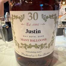 1/3/5pcs Customized Cognac Wine Label/21st Birthday Gift/30th Birthday Gift (For Men)/Printable Cognac Wine Label/Customized Birthday Label/Personalized Wine Label, Holiday Calendar - Normal - View 6