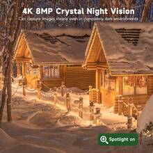 XIAOVV 8MP Double Lens Double Screen Solar Powered PTZ Home Camera With 355° Coverage 2.4G WiFi Person Recognition Two-Way Audio Motion Sensor Color Night Vision App Control Cloud And SD Card Storage Options Surveillance Camera With Solar Panel For Outdoor Use - Đen và trắng - Xem 9
