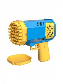 40 孔加特林泡泡枪 - 电动一键式泡泡枪，气流强劲，玩具礼物（不含电池和泡泡溶液） - 彩色 - 查看 10