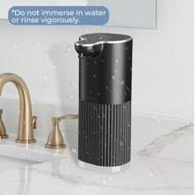 DONASIRA 1 件自动皂液器，黑色泡沫型，自动泡沫分配器家居浴室装饰秋季装饰返校 - 黑色泡棉款 - 查看 9
