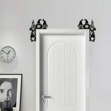 Christmas Door Frame Corner Finials, Festive Decorative Metal Signs, Door Frame Corner Metal Decorative Signs, Artistic Wall Hanging Signs Home Decor Christmas Decorations Room Decor Winter Christmas Decorations Home Christmas Gifts Christmas Decor - Multicolor - View 8