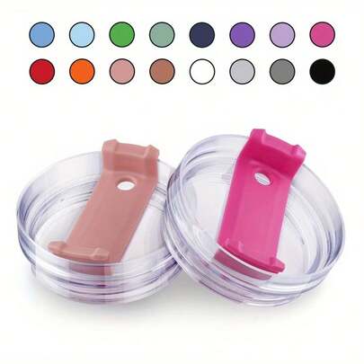 1pc/2pcs 40oz Splash-Proof Lid, Compatible With Stanley Vacuum Insulated Tumbler, Leak-Proof Silicone Coffee Cup Lid