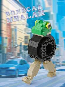 Shanhaijing Tungtungtungsahur Mountain Set Building Block Toys, Luxury Children's Game Model, Suitable For Boys And Girls Puzzle Science DIY, Anime Games, Cute Kawaii Building Block Toys, Building Block Lovers' Desktop Decoration, Back-To-School Supplies, Suitable For Christmas, Halloween, Birthday Gifts, Anime Character Toys For Boys And Girls