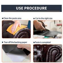 8 parches de reparación de 48 pulgadas, cinta de reparación multicolor, kit de reparación de vinilo, parches de reparación de sofá, adecuado para sofás, muebles, asientos de automóvil