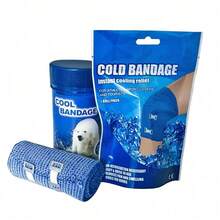 1PC Ice Bandage For Instant Cooling, Instant Cold Packs For Rapid 5-Minute Cooling No Pre-Cooling Needed, Athletic Tape Compression & Support With Pre Wrap Design, Ice Wrap For Sports Injuries Emergency Treatment And Home First Aid, Sports Medicine Accessories, Essential First Aid Gifts For Emergencies