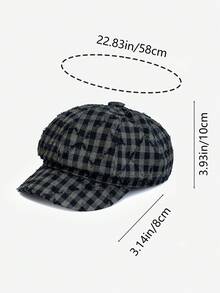 1pc Unisex Vintage Distressed Beret Hat, Fashionable And Versatile, Suitable For Men And Women, Autumn/Winter Outdoor Street Style, Great As A Gift