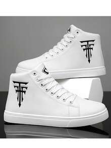 Men's Minimalist Low-Top Skateboard Shoes, Comfortable Non-Slip Casual Durable Thick-Soled Sneakers, Plus Size White Shoes Suitable For Men's Daily And Outdoor Activities 2000s Style Valentine's Day Ideas