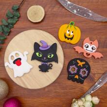 1 件装硅胶婴儿牙胶，万圣节元素鬼南瓜蝙蝠牙胶，万圣节礼物 - 彩色 - 查看 9