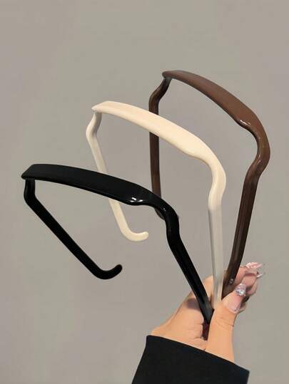 1pc/3pcs Women's Minimalist Elegant Headband, Fashion Simple Fashion Glasses Headband, Women's Niche Design Elegant Headpiece, Versatile Hair Accessory Suitable For Daily, Commute, Holidays, Parties, Vacation, Hair Band, Hair Hoop, Hairband For Women, Autumn Outfits Head Accessories
